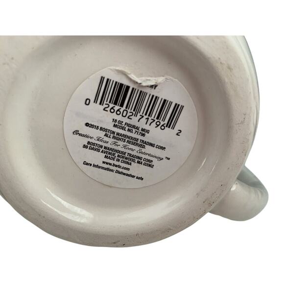 (2) Boston Warehouse 2015 Halloween MUMMY Porcelain Coffee Mug Cup New w/ Tags - Picture 5 of 11